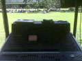 View from the DM2000 used for live reinforcement on the lawn behind the Koussevitzky Music Shed at Tanglewood, Lenox, Massachusetts